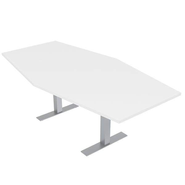 45.25 in W, 71.5 in L, 29 in H, Engineered Wood Top, White
